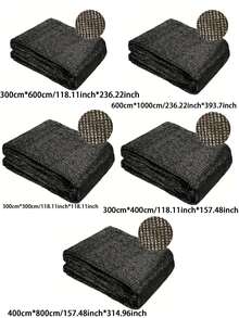 1件装游泳池落叶防护网罩，细密网眼落叶网，适用于地上泳池，冬季地上泳池罩，细密网眼泳池防护罩，带加固边缘的泳池落叶罩，适用于地上和地下泳池，可拦截落叶，遮阳网 - 黑色 - 查看 9