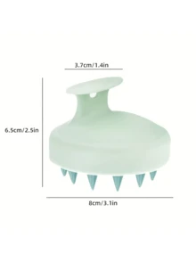 Silicone Scalp Massage Shampoo Brush - Scalp Cleansing Brush, Scalp Exfoliator, Hair Care Scalp Massager Brush, Bathroom Accessories - Bathroom Supplies, Silicone Scalp Massage Shampoo Brush, Suitable For Pet Bathing, Hair Salons, Showering, Combs, Hairstyling Tools, Hair Products And Accessories, Essential For Barbershops, Beauty Salons, And Travel - Multicolor - View 10