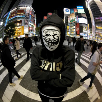 2D 恶搞脸表情包针织帽，保暖拉法帽，适合亚文化角色扮演、面部表演、恶作剧，防尘，适合所有人，复活节、主题派对、愚人节、舞台表演、恶作剧、感恩节、新年礼物