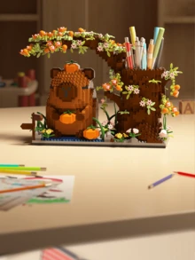 1 Bộ xếp hình thú Capybara dễ thương dành cho người lớn (trên 14 tuổi), hơn 400 mảnh, quà tặng sinh nhật, bộ xếp hình động vật tự lắp ráp, trang trí bàn làm việc, giảm áp lực, giảm căng thẳng, trang trí nhà cửa, búp bê lắp ráp, đồ trang trí bàn làm việc văn phòng, quà tặng ngày lễ, quà tặng Ngày của Cha, quà cưới, trang trí đám cưới, quà tốt nghiệp - Nhiều màu - Xem 4