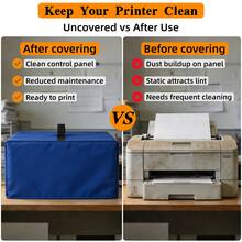 Printer Cover, Heavy-Duty 300D Oxford Cloth Printer Cover, Waterproof, Dustproof, UV-Resistant, Reinforced Top Handle Design And Foldable Storage. Suitable For EcoTank ET-2800/ET-2850/ET-2400, Pixma MG3620, TR8620a, TR4720 And Most Other Printer Models.,Women's Day,Travel Essentials,Wedding Favours,Y2k,Bedroom,Car Accessories Women,Kitchen Deccor,Kitchen Decor,Household Items - Black - View 3