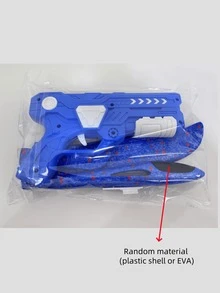 1个儿童泡沫飞机玩具，带发射器，一键弹出式手掷滑翔机玩具，室内外草坪游乐场互动游戏，适合6-12岁以上男孩女孩的生日礼物（飞机颜色随机） - 彩色 - 查看 11