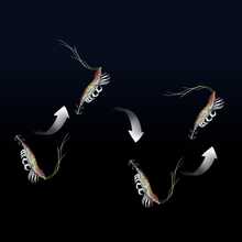 10cm/3.95in, 10.5g/0.37oz Glow In The Dark Soft Shrimp Fishing Lure, Saltwater Fishing Bait - A - View 6