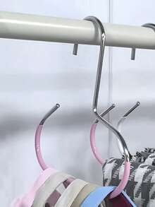 1pc Upgraded Hook Hat Storage Hanger, Black/White/Gray Universal Auxiliary Hook, Dorm Wardrobe Hanging For Baseball Cap, Strap, Household Multi-Function Hat Display Rack, Minimalist & Fashionable - Multicolor - View 5