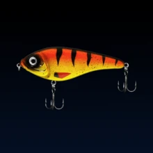 1pc Slow Sinking Jerkbait Noisy Rattle Beads VIB Lure For Pike, 11.5cm/4.52in, 36g/1.27oz, Exquisite Craftsmanship, Multi-Color