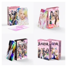 Kpop BLACK PIN Deadline专辑60张全息小卡套装，包含闪亮卡片、高品质照片卡、收藏卡、粉丝周边商品、小礼物 - 彩色 - 查看 2