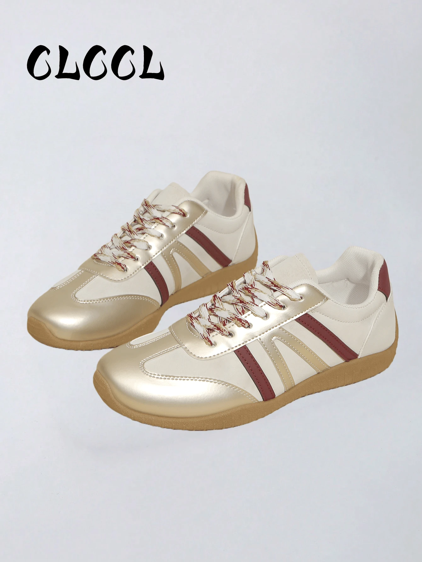 Giày thể thao đế bằng nữ kiểu dáng thường ngày mới năm 2026 - Nhiều màu - Xem 1