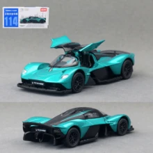 C C A 1:42  Mustang GT3 Legierung Auto - Blau/Matt Schwarz, 1:39 Aston Valkyrie Legierung Auto - Silber Grün/Gelb, Glatte Hinterradantrieb, Öffnende Türen, detaillierte Replik, tolles Geschenk, Sammlerstück und dekoratives Stücke für Schreibtisch oder Regal, geeignet für Weihnachten, Halloween, Geburtstag