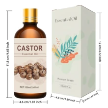 100ml/30ml/10ml Castor Oil Moisturizing Facial Oil, Smooth Skin Fragrance Skincare Oil, Pure Plant Extract Essential Oil - Castor Bean Aroma - View 9