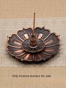 Creative Vintage Lotus Incense Holder/Incense Burner, Featuring An Elegant And Compact Design, Suitable For Living Rooms, Bedrooms, And Coffee Tables - Gold - View 17