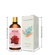 100ml/30ml/10ml Rose Essential Oil, Moisturizing Rose Facial Oil, Smooth Skin Fragrance Skin Care Oil, Pure Plant Extract Oil - Rose Scent - View 12