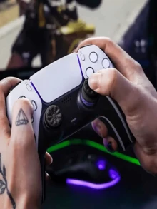 Silicone Joystick Caps, Thumb Grips Compatible With PS4/ Controller. Made Of High-Quality Silicone Material With Enhanced Adhesiveness, Comfortable Feel, Secure Fit, Soft Touch, And Durable Construction. Suitable For Both Casual And Competitive Gamers To Enhance Gaming Experience. - White - View 9