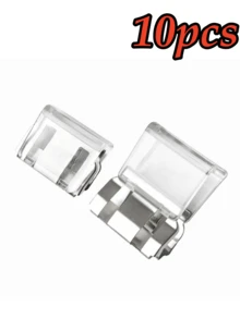 5pcs Invisible Pant Leg Shortener Clips, Non-Slip Pant Hem Clips, Frayless Hidden Pant Leg Fasteners, Non-Slip Pant Leg Fixers, No-Sew Hidden Pant Leg Closure Clips, Non-Slip Pant Leg Hanging Edge Clips. Pant Leg Fixation Device, Pant Leg Clips, Suitable For Custom Clothing, Can Be Used For Pant Hems, Clothing Corners, Pant Leg Shortening, Anti-Slip, Waterproof, Random Color - Multicolor - View 9
