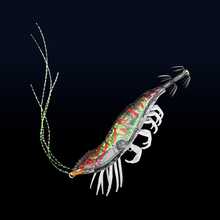 10cm/3.95in, 10.5g/0.37oz Glow In The Dark Soft Shrimp Fishing Lure, Saltwater Fishing Bait - A - View 7