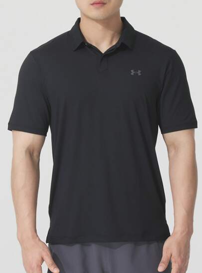  Under Armour Curry Asia Tour Collection UA Drive Chill Golf Sport Casual Solid Color Soft Comfortable Versatile Polo Shirt For Men
