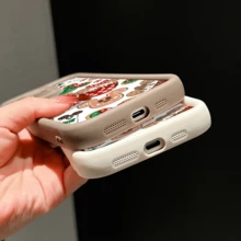 Disney.What Christmas Patterned Phone Case Featuring Mugs Cookies And Mickey Mouse. Compatible With IPhone 17, 16, 15, 14, 13, 12, And 11 Pro Models. Made Of TPU, With Shockproof Protection. A Delightful Gift For Family Friends Birthdays Holidays And Special Occasions. - Đỏ - Xem 5