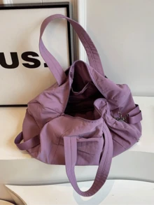 Esta bolsa deportiva casual es adecuada tanto para hombres como para mujeres. Se puede usar como bolso de hombro, bolso cruzado o bolso de mano. Es adecuado para la escuela, la universidad, el gimnasio, el yoga, el pilates, los viajes de fin de semana, las estancias nocturnas y otras ocasiones.