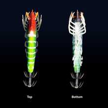10cm/3.95in, 10.5g/0.37oz Glow In The Dark Soft Shrimp Fishing Lure, Saltwater Fishing Bait - A - View 4
