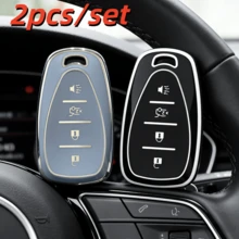 适用于雪佛兰Chevy Spark Cruze Malibu Camaro Equinox Traverse Bolt Trax的2个汽车钥匙壳保护套 - 彩色 - 查看 3