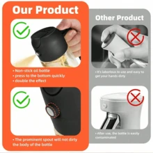 1pc Olive Oil Spray Bottle, Essential For Kitchen - 2-In-1 Olive Oil Sprayer, Suitable For Cookware, Air Fryer, Salad And Grilling - Black Olive Oil Mister Bottle, Ideal For Outdoor BBQ, Grill, Low-Fat Meals, Kitchen Use, Air Fryer And Camping. Lightweight And Portable, Suitable For Women, The Perfect Sprayer/Mister For Home Kitchen And Grilling.