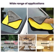 Thick, Super Absorbent Microfiber Cleaning Towel, Multi-Functional Quick-Dry Cleaning Cloth, Suitable For Kitchen Cleaning, Car Cleaning, Pet Hair Drying And Cleaning, Applicable To Living Room, Kitchen, Bathroom, And Other Household Cleaning And Kitchen Essential - Multicolor - View 6