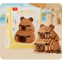 1 Bộ xếp hình thú Capybara dễ thương dành cho người lớn (trên 14 tuổi), hơn 400 mảnh, quà tặng sinh nhật, bộ xếp hình động vật tự lắp ráp, trang trí bàn làm việc, giảm áp lực, giảm căng thẳng, trang trí nhà cửa, búp bê lắp ráp, đồ trang trí bàn làm việc văn phòng, quà tặng ngày lễ, quà tặng Ngày của Cha, quà cưới, trang trí đám cưới, quà tốt nghiệp - Nhiều màu - Xem 13