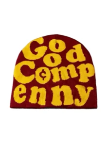 1pc Good Compenny Jacquard Knit Beanie Hat, Unique Streetwear Skull Cap, Unisex, Suitable For Casual Daily, Outdoor Sports, Holiday Gift - Good Comp Enny - View 6