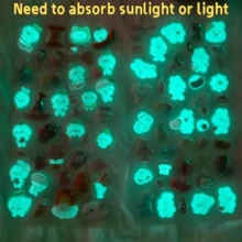 8张3D树脂动物夜光贴纸，水晶钻石卡通装饰贴纸，3D可爱浮雕贴纸，多种款式，适用于贴纸簿、笔记本电脑、冰箱、行李箱、贴纸交换、房间装饰、卡通DIY手机壳。专为家居使用、生日、派对、万圣节、圣诞节等场合设计。 - 彩色 - 查看 1