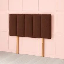 4Ft Small Double Teddy Boucle 20Inch Headboard - Pink - View 2