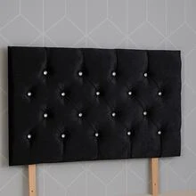 Crush Velvet 3ft Single Headboard Chesterfield 26inch - Pink Crushed Velvet - View 3