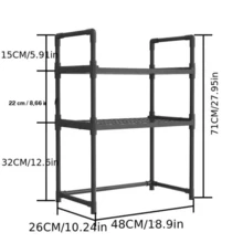 Baker's Racks - שָׁחוֹר - ראה 2
