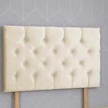 Crush Velvet 3ft Single Headboard Chesterfield 26inch - Pink Crushed Velvet - View 4