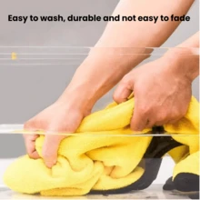 Extra Large Thick Super Soft Microfiber Cleaning Towel, Kitchen Cleaning Cloth, Car Detailing Towel, Car Drying Towel, Car Wash Towel, Car Super Soft Microfiber Towel, Polishing & Waxing Cloth, Absorbent Towel, Ultra-Fine Microfiber Chamois Car Towel - Multicolor - View 9