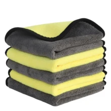 Extra Large Thick Super Soft Microfiber Cleaning Towel, Kitchen Cleaning Cloth, Car Detailing Towel, Car Drying Towel, Car Wash Towel, Car Super Soft Microfiber Towel, Polishing & Waxing Cloth, Absorbent Towel, Ultra-Fine Microfiber Chamois Car Towel - Multicolor - View 2