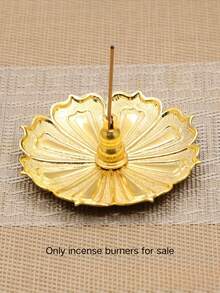 Creative Vintage Lotus Incense Holder/Incense Burner, Featuring An Elegant And Compact Design, Suitable For Living Rooms, Bedrooms, And Coffee Tables - Gold - View 18