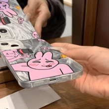 Funda Conejo rosa divertido para celular con . Funda protectora estampada para Apple 17PROMAX,16 ,15, 14, 13 y Galaxy. Ligera, duradera y con un diseño elegante.MX2694GG - MX2694GG - Ver 3