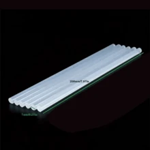 50/100支迷你超透明热熔胶棒，尺寸0.27英寸×7.87英寸，光滑透明胶水，无异味，耐用，适用于大多数热熔胶枪，DIY，工艺品等。 - 透明 - 查看 3