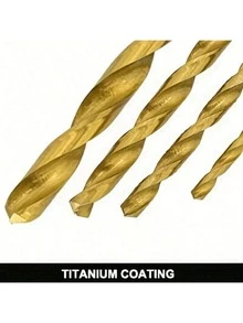 19pcs Cobalt Steel HSS-Co Twist Drill Bit Set With Metal Box, Suitable For Stainless Steel, Wood, Aluminum, Plastic, Quick Change Design, For Metal, Wood, Plastic, Suitable For Home Decoration, Simple Tool, Convenient And Practical - Multicolor - View 7