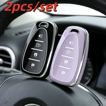 适用于雪佛兰Chevy Spark Cruze Malibu Camaro Equinox Traverse Bolt Trax的2个汽车钥匙壳保护套 - 彩色 - 查看 20