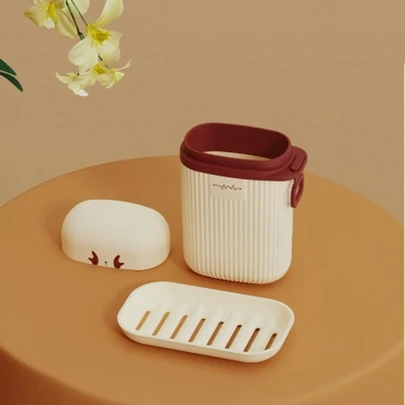 Self-Draining Soap Dish For Showers, Silicone Soap Holder (Suitable For Bathroom Sinks), 1 Pack, Dark Gray; Travel Soap Case With Lid, Leak-Proof Portable Soap Holder With Drainage Holes, Suitable For Camping And Gym Use, Small And Cute Soap Box.