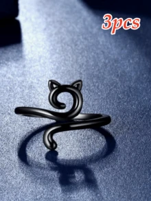 2个可调节猫形钩针指环，纱线导向环，手指保护环，钩针编织缝纫工具，适合初学者和老年人，手指安全设计 - 彩色 - 查看 18