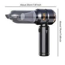 مكنسة كهربائية صغيرة 5000 بي إيه، مكنسة يدوية محمولة بخزان غبار سعة 10.14 أونصة، بطارية ليثيوم قابلة للشحن، قابلة للضبط على 3 سرعات، بتشغيل بلمسة واحدة، متينة للاستخدام في السيارة والمنزل والمكتب والتخييم وتنظيف لوحة المفاتيح والكمبيوتر المحمول، ويمكن استخدامها أيضًا كمكنسة كهربائية محمولة للسيارة.