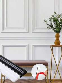 1pc 39.37in/78.74in Self-Adhesive Wall Panels, Flexible Wall Decor Strips, Self-Stick Panel Trim, Suitable For DIY Home Decor, Wall Protection, Cabinet Edging, Mirror Frames - Multicolor - View 1