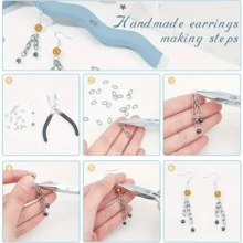 200pcs Stainless Steel Oval Split Rings, Suitable For DIY Jewelry Making, Necklace & Bracelet Crafting
