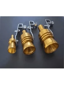 1个铝制涡轮哨排气管模拟器，通用排气管噪音发生器，适用于摩托车、卡车、汽车、越野车，汽车装饰配件，万圣节恶作剧，圣诞礼物 - 渦輪哨排氣管 - 查看 7