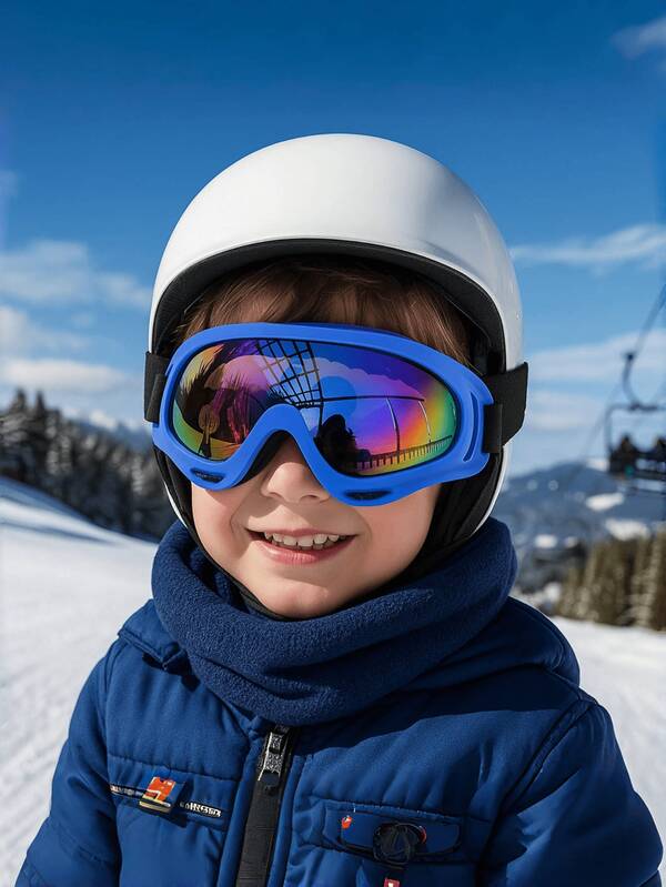 1 Set Kids Ski Goggles, Suitable For Girls, Boys And Teenagers