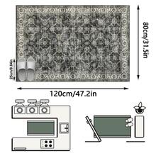 1pc Vintage Bohemian-Persian Floral & Striped Area Rug/Carpet/Door Mat/Runner, Soft Washable Rug For Bathroom, Kitchen, Entryway, Hallway, Bedroom, Living Room, Versatile Home Decor - Multicolor - View 16