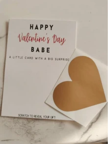 1张个性化刮刮卡 - 手写私人留言，互动浪漫情侣礼物，适合情人节 - 彩色 - 查看 7