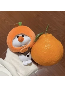 10厘米可爱番茄头娃娃，极具吸引力的自嘲娃娃服装，可爱礼物（头部随机带有小草）