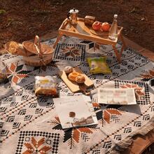 1-Pack Picnic Mat, Moisture-Proof Mat, Thickened Bohemian Style Ground Mat, Outdoor Tent Camping Blanket, Picnic Mat,Camping,Camping Equipment,Camping Essential,Beach Mat,Picnic,Rug,Picnic Blanket,Beach Blanket